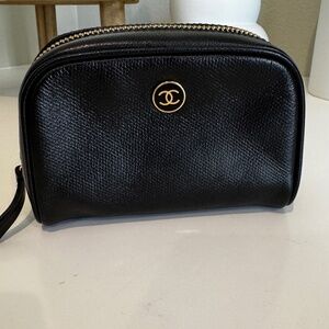 CHANEL BUTTON POUCH COSMETIC CASE